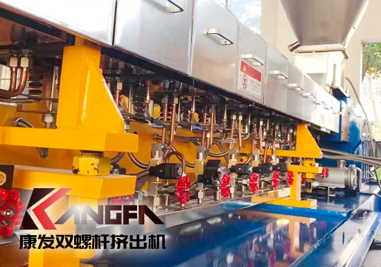 康發(fā)售后服務(wù)無(wú)止境!客戶水拉條JSH-75雙螺桿抽絲機(jī) 普通玻纖增強(qiáng)改性售后維保記